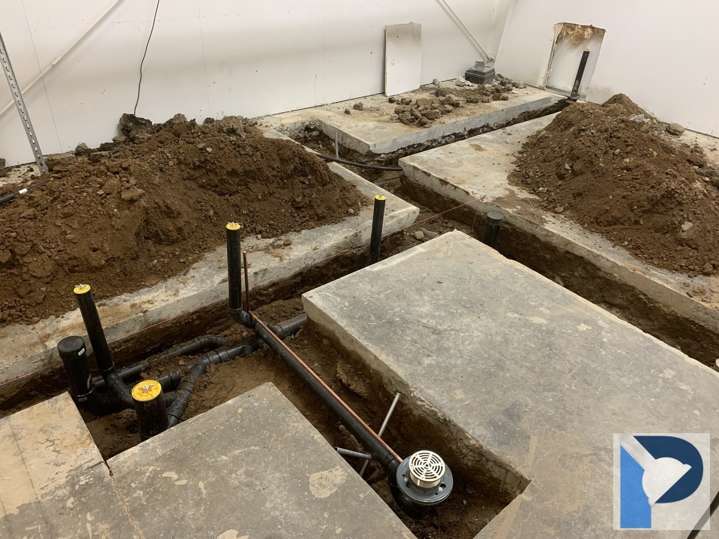 Underground main line installation