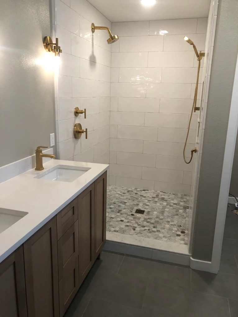Shower remodel plumbing in Fresno