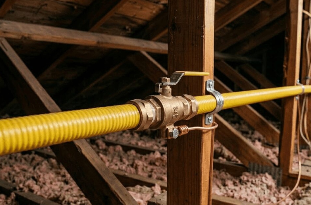 Gas line plumbing in Fresno