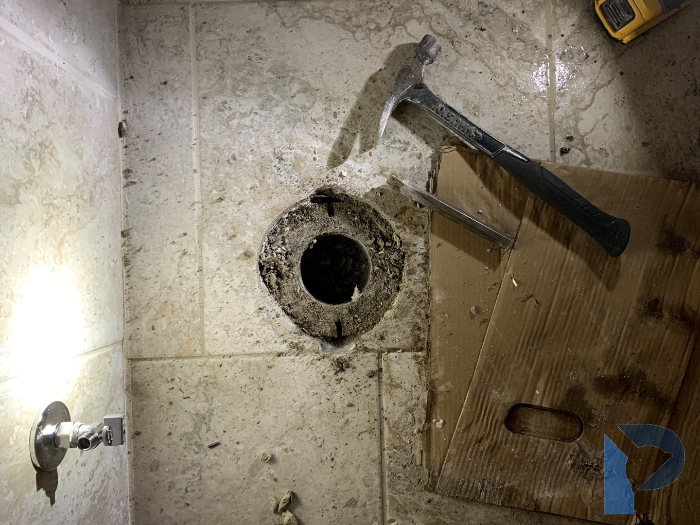 commercial pipe rough-in