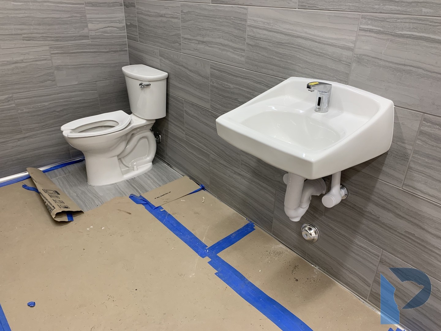 commercial utility room plumbing