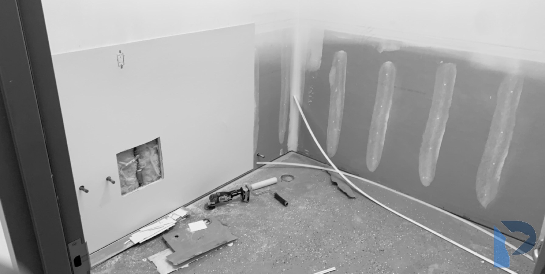 commercial water line install
