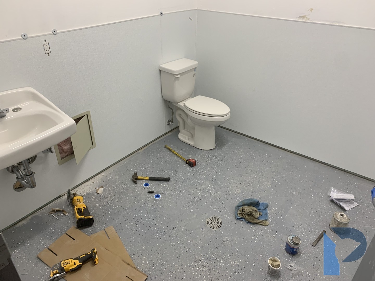 commercial restroom install