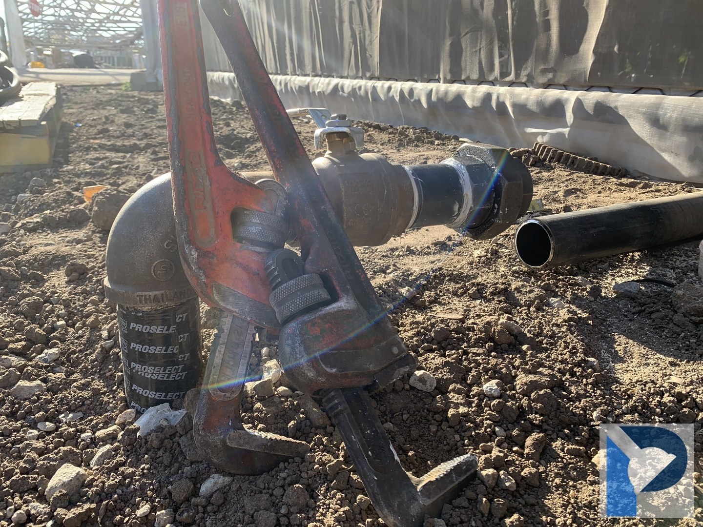 Gas line extension