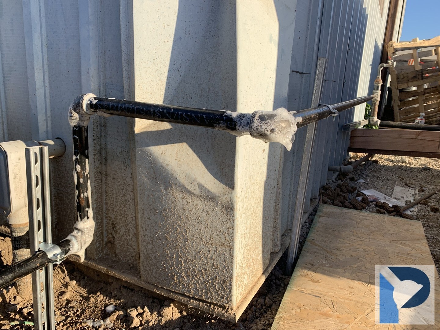 Gas BBQ line installation