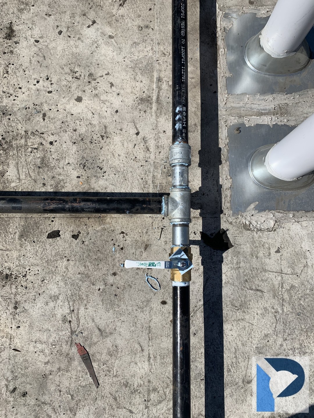 Gas line work