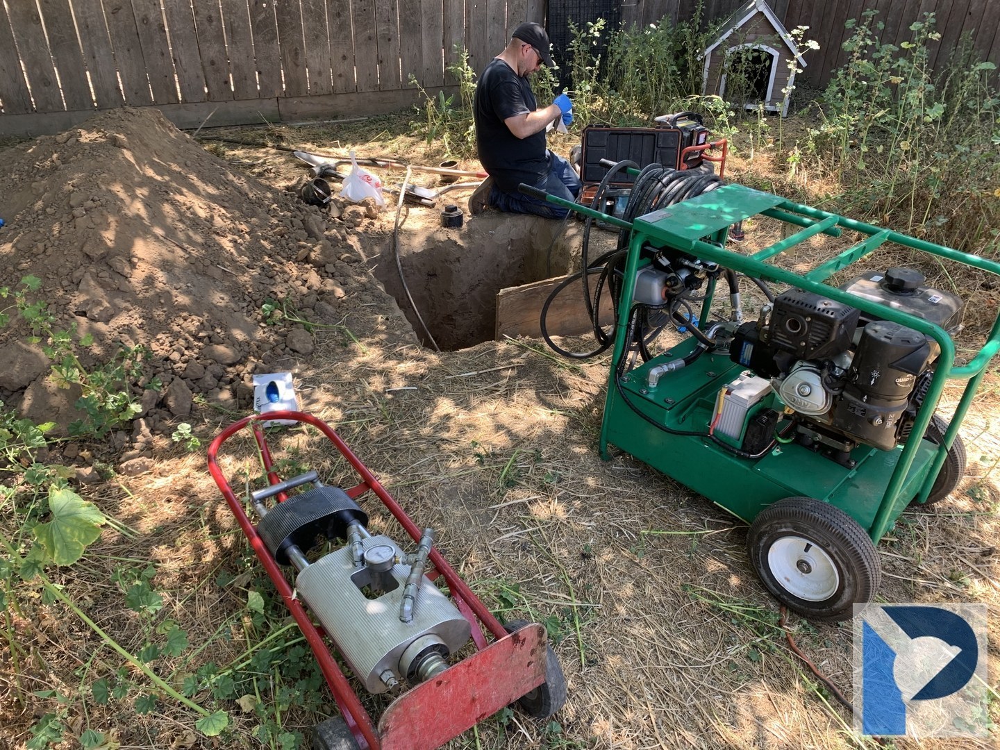 Sewer line work