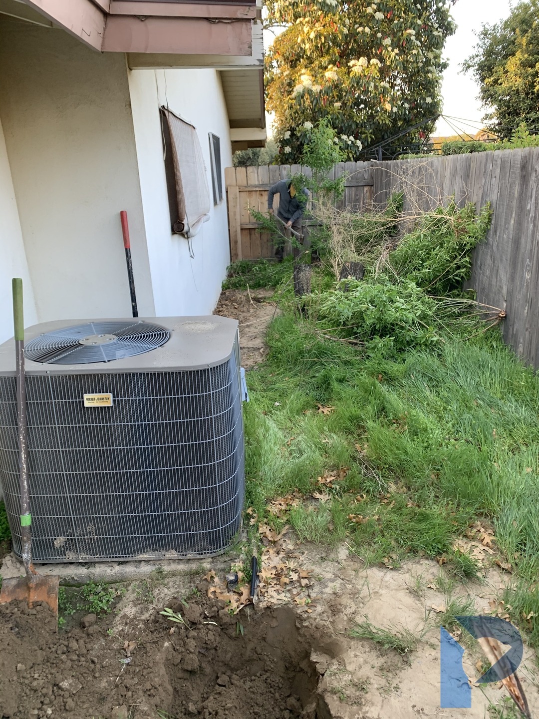 sewer line excavation
