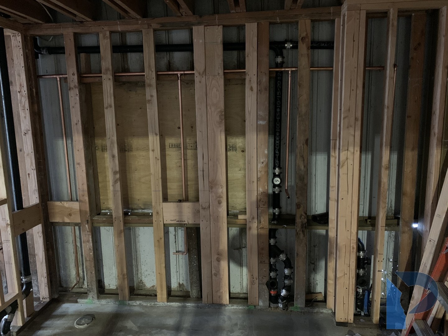 top out pex rough-in