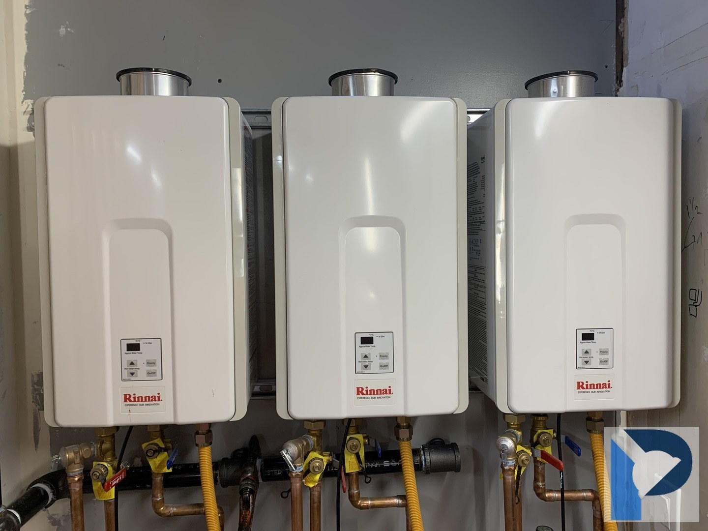 Tankless water heater installation