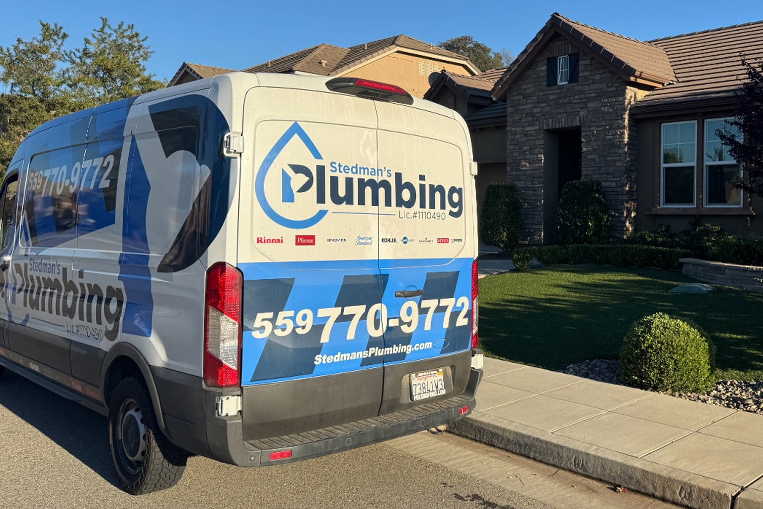 Residential service plumbing in Fresno